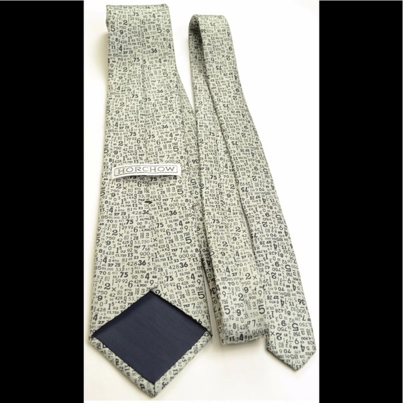 Rare Vintage HORCHOW Silk Mathmatic Equation Tie - Picture 3 of 4
